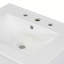 Ensemble de meuble-lavabo 24 po avec lavabo en céramique, meuble-lavabo peu encombrant - l 24 po x P 18 po x H 34 po, 2 portes à fermeture en douceur