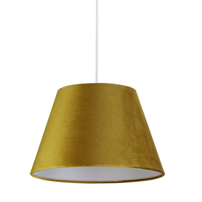 20cm H Velvet Traditional in Yellow
