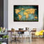 «World Map Grunge World Map», reproduction sur toile-92520428
