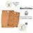 2-Pc. Eco-Friendly Composite Reversible Cutting Board Medium&Large Set With Handles, Mom