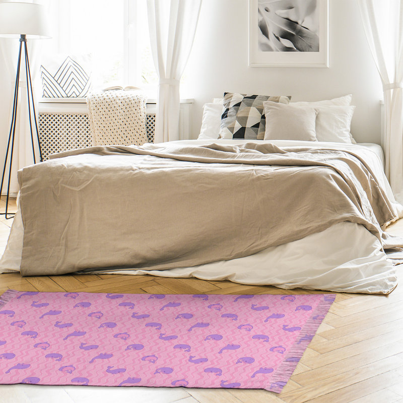 Rose baleines Tapis décoratif, non
