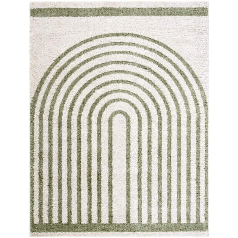 Zuhur Washable Abstract Indoor Rug, Rectangle 5'3" x 7'