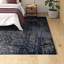 Tapis bleu marine à motif abstrait Abbie-1044022452