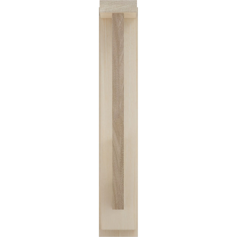 Traditional Rubberwood Shelf Bracket 2.5" W x 14.75" D x 14.25" H