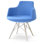 Dervish Wool Solid Back Arm Chair