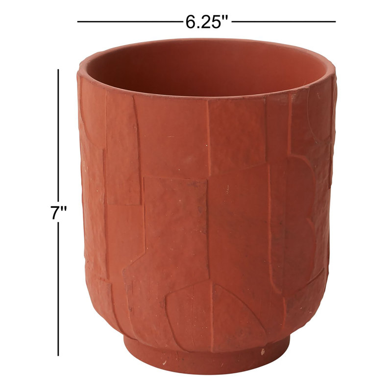 Xanthe Ceramic Pot Planter, 7" H x 6.25" W x 6.25" D