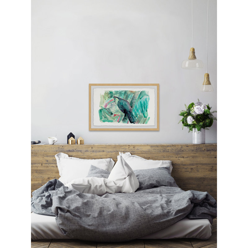 Tropical Toucan - Single Picture Frame Print, 30cm H x 45cm W