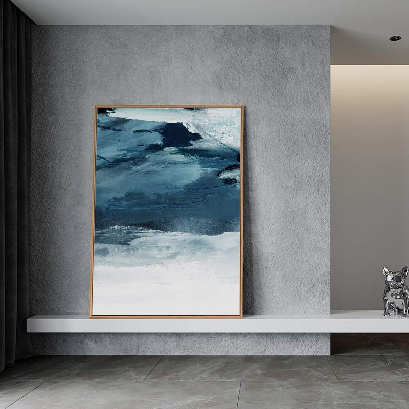 «Abstract Color Block», reproduction sur toile encadrée