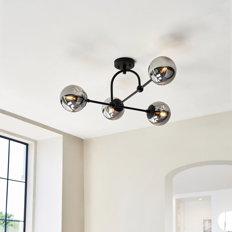 Cadel Glass Semi Flush Mount