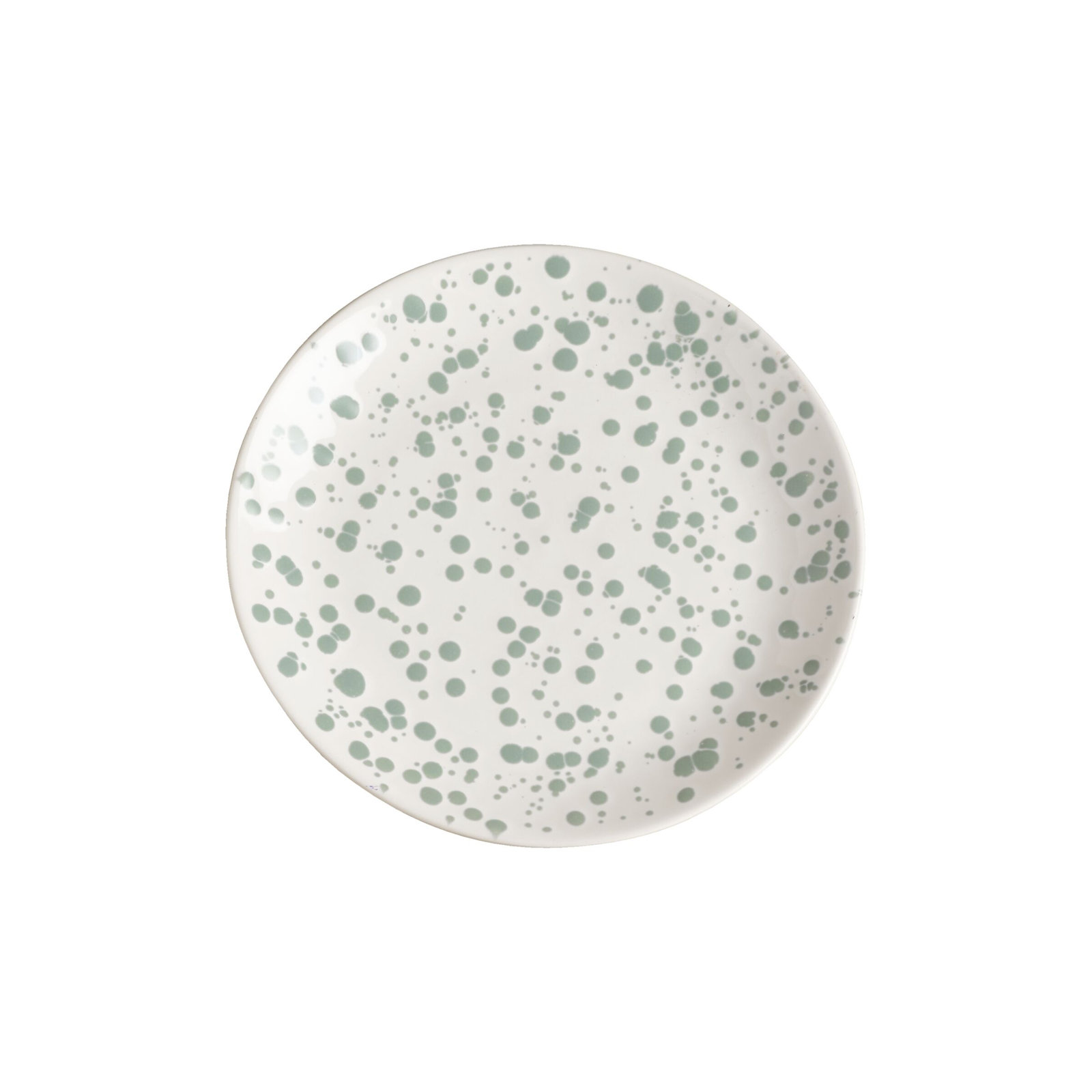 Year & Day Splatter Small Plates, Green