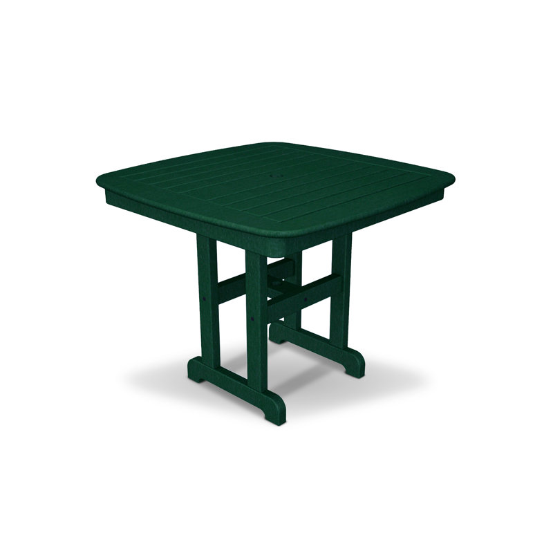 TREX Outdoors Yacht Club Dining Table, Dark Green, 44"