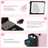 Rolling Portable Manicure Table With 3 Drawers, Mirror & Nail Polish Organizer, Lockable Makeup Train Case With Foldable Nail Desk-1797880767