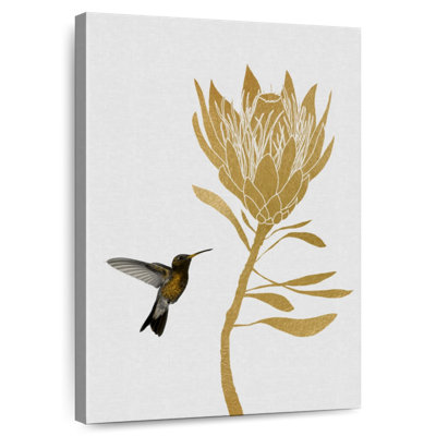 Harnek Hummingbird And Flower II