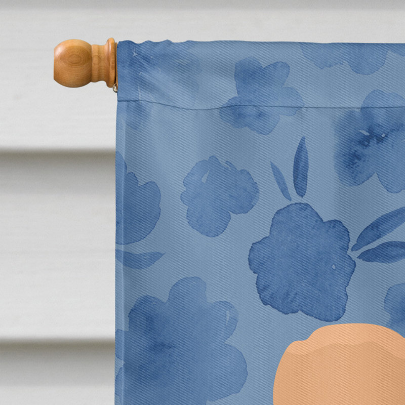 Caniche en polyester à 2 côtés 40 x 28 po standard welcome drapeau maison, Chow-chow 2