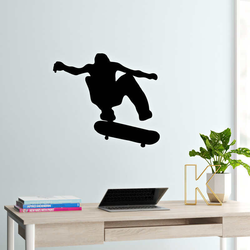 Adhésif décoratif Skateboard Silhouette I, H 20 po x l 24 po