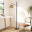 65.9" Arched Floor Lamps For Living Room With Foot Switch, Standing Lamp With Woven Lampshade Led Bulb For Bedroom, Office