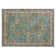 Machine Washable Indoor/Outdoor Xhevrie Teal Rug