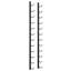 Riveria Wall Mounted Wine Rack for 12 Bottles Black Iron