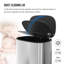 Poubelle à pédale en acier 13 gallons-94127765