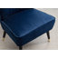 Fauteuil d'appoint contemporain en velours, bleu-1240840132