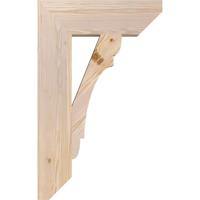 Wood Bracket/Corbel, Douglas Fir (Smooth), 32"H x 5.5"W x 20"D