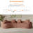 2-Piece Curved Compressed Sectional Sofa, Symmetrical Modular Design-413367904