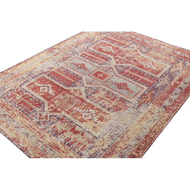 Homage Hand Knotted Wool Geometric Area Rug, Rectangle 9'3" x 11'10"
