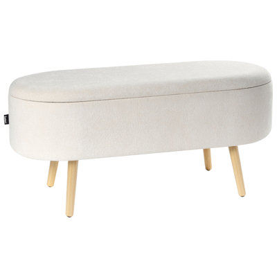 OKLAHOMA Chenille Upholstered Storage Bench