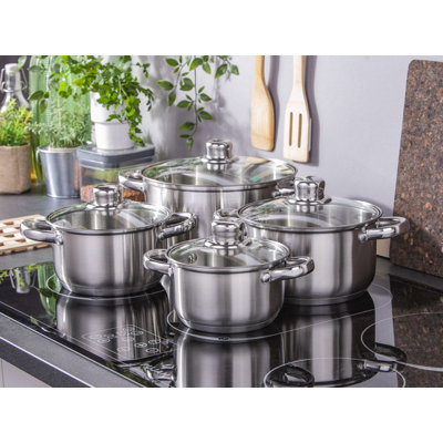 Symple Stuff Maurine Stainless Steel Pot Set