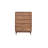 Simple Solid Wood Storage Porch Cabinet Solid Wood 5 -Drawer Accent Chest