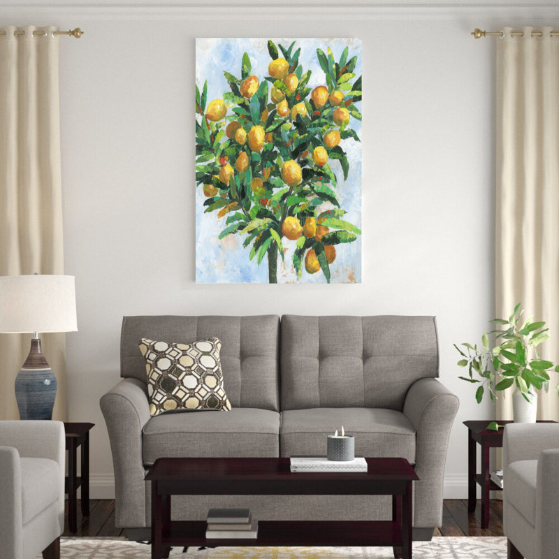 Citronnier - impression, H 48 po x l 32 po