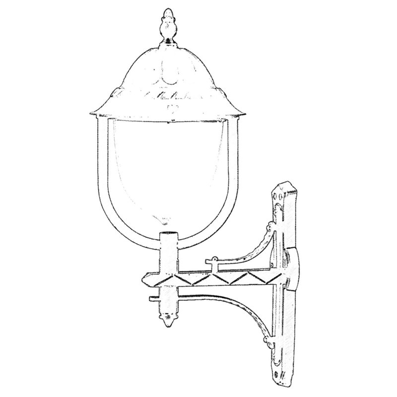Outdoor Wall Lamp, Black ABS Body, 27.6 x 11.8 inches | Polycarbonate Cap, E27 Socket (Max 40W), IP65 Weatherproof | Industrial & Traditional Design, Perfect for Patios & Entryways, Durable & Stylish