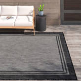 Wade Logan® Waikiki Dark Gray Indoor/Outdoor Rug & Reviews | Wayfair