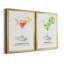 Cosmopolitan - ensemble de 2 peintures sur toile encadrées-1784926268-1784926271