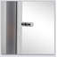 Armoire à pharmacie murale pour salle de bain à miroir, cadre vertical en acier inoxydable 16 po x 24 po