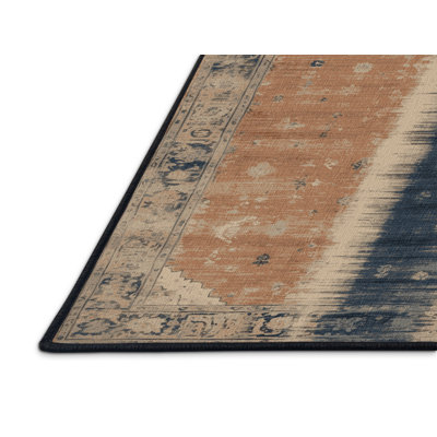 Machine Washable Overdyed Brown Area Rug