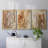 " Tree Texture Triptych I " 3 - Pieces Painting Print-69982858-69982857