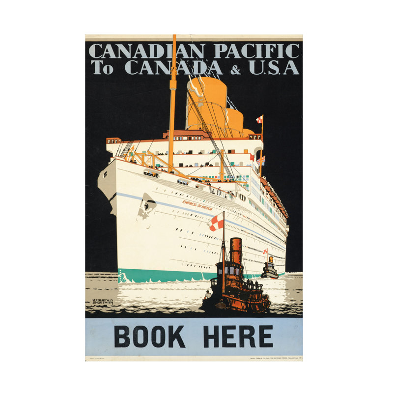 Art canadien sur toile Kenneth Shoesmith, 1933, H 19 po x l 12 po