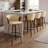Boeschen Swivel Counter or Bar Height Upholstered Bar Stool with Arms and Footrest in Wood-1987370480-1987370483