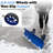 37" Wheeled Snow Pusher, Reversible Blade, Ergonomic Handle, Back-saver Design