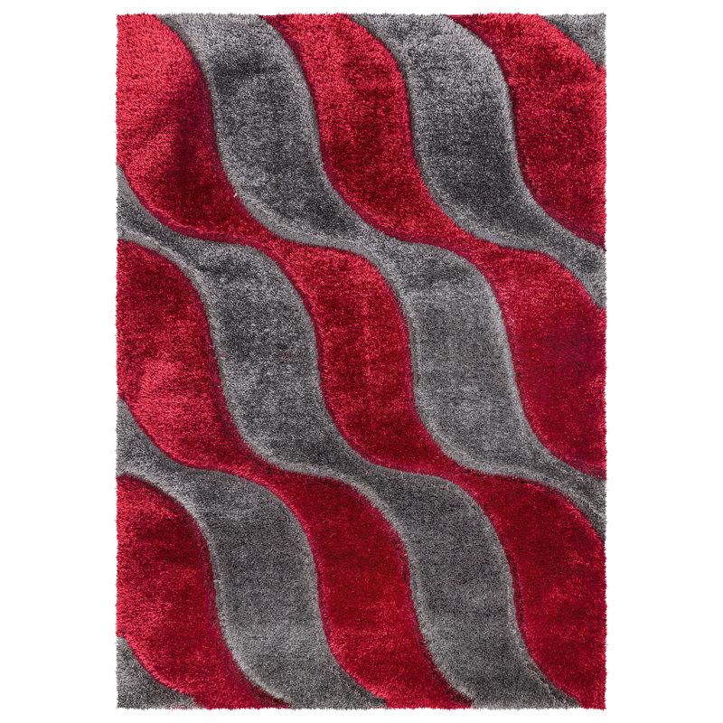 Buron Geometric Shag Indoor / Outdoor Area Rug, Rectangle 200 x 290cm