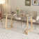 120cm Glass Desk Home Office Desk with Wooden Frame Legs, Writing Desk Computer Desk for Home Office