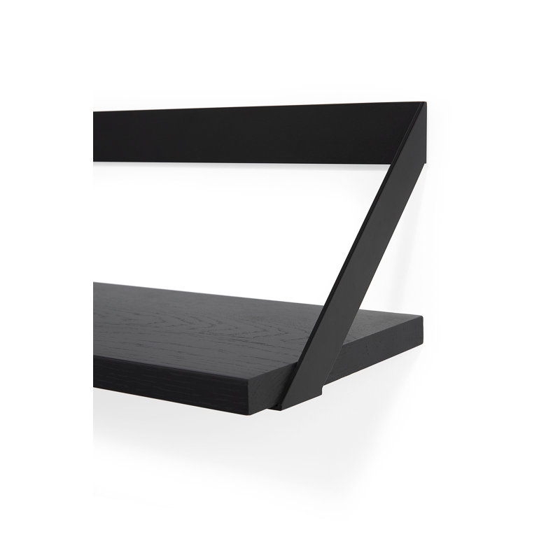 Ribbon Oak Solid Wood Floating Shelf