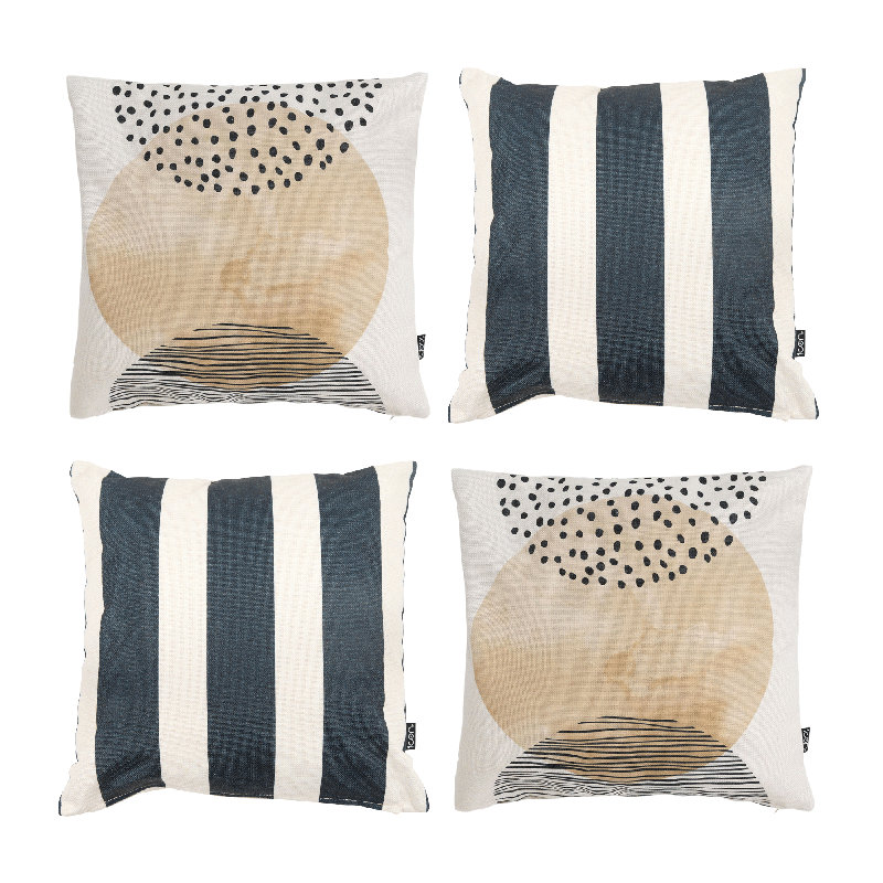 Abstract and Stripe Indoor-Outdoor Cushions
