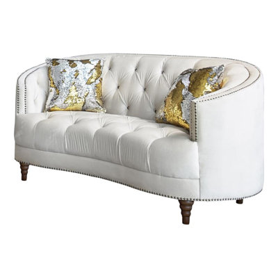 Burntwood 63'' Velvet Loveseat