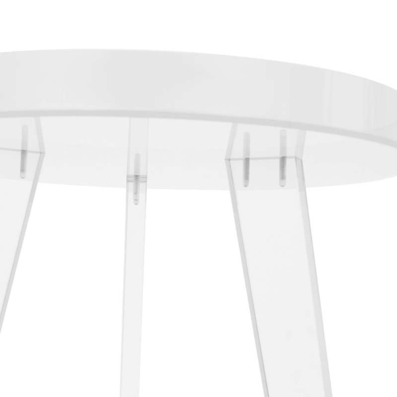 Table d'appoint en acrylique Modern Modern, Transparent