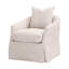 Fauteuil club pivotant avec housse Jymere