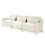 Canapé à trois places avec coussin lombaire, chenille, ergonomique, base en bois, éponge à haute résilience, accoudoirs élégants, installation facile, convient aux chambres à coucher, bureaux, hôtels, appartements