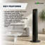 Ventilateur numérique de tour de 34 po Ecohouzng avec mode automatique intelligent et télécommande