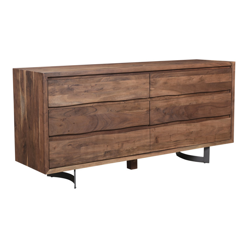 Sahera 6 - Drawer Solid Wood Dresser